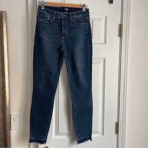 PAIGE Women's Dark Blue Skinny Jeans